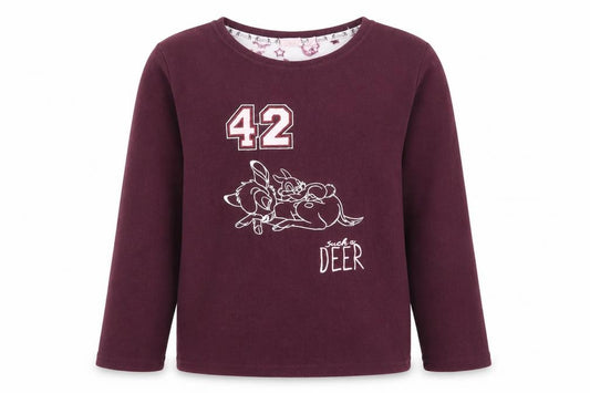 Disney Bambi Girls Purple Pyjama Top 12-13 Years, Fleece