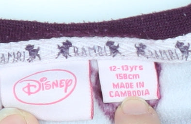 Disney Bambi Girls Purple Pyjama Top 12-13 Years, Fleece