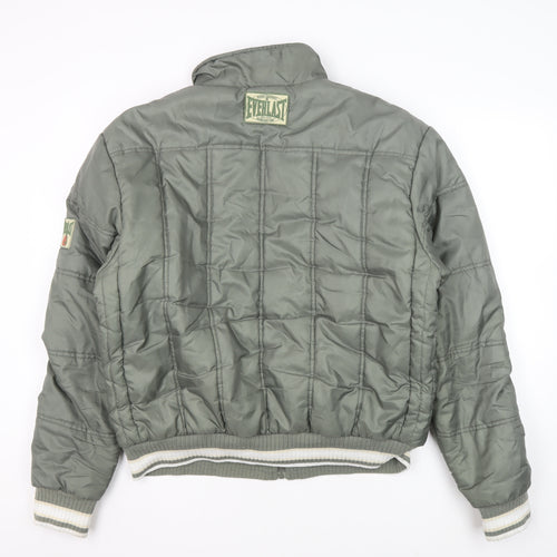 Everlast Men's Green Puffer Jacket, L, Winter Casual