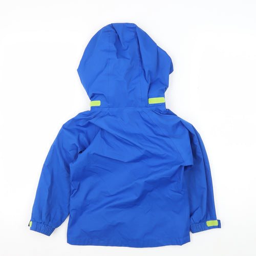 Hi Gear Boys Blue Hooded Rain Coat Jacket 3-4 Years