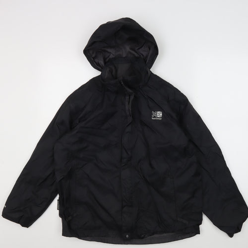 Karrimor Boys Black Waterproof Rain Coat Jacket 13 Years