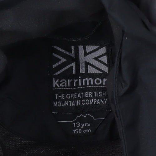Karrimor Boys Black Waterproof Rain Coat Jacket 13 Years