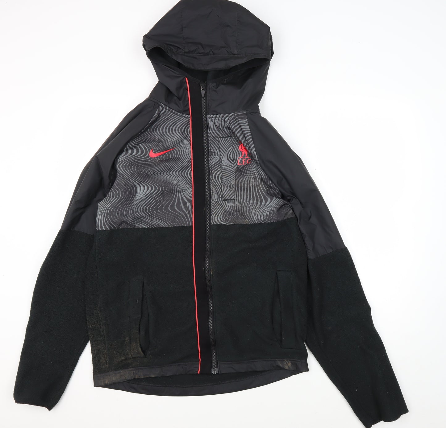 Nike Men's Black Jacket S Hooded Full Zip