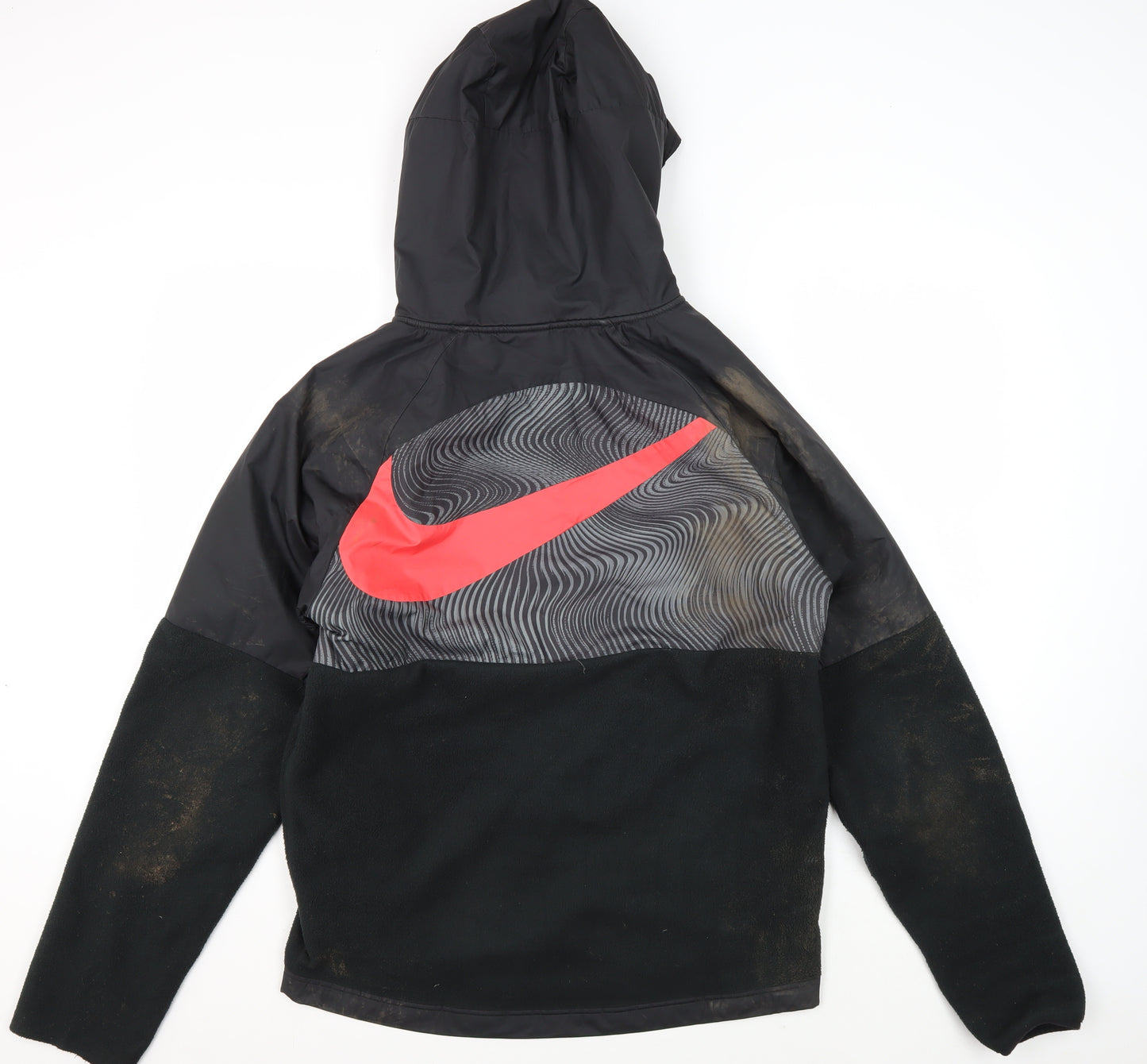 Nike Men's Black Jacket S Hooded Full Zip