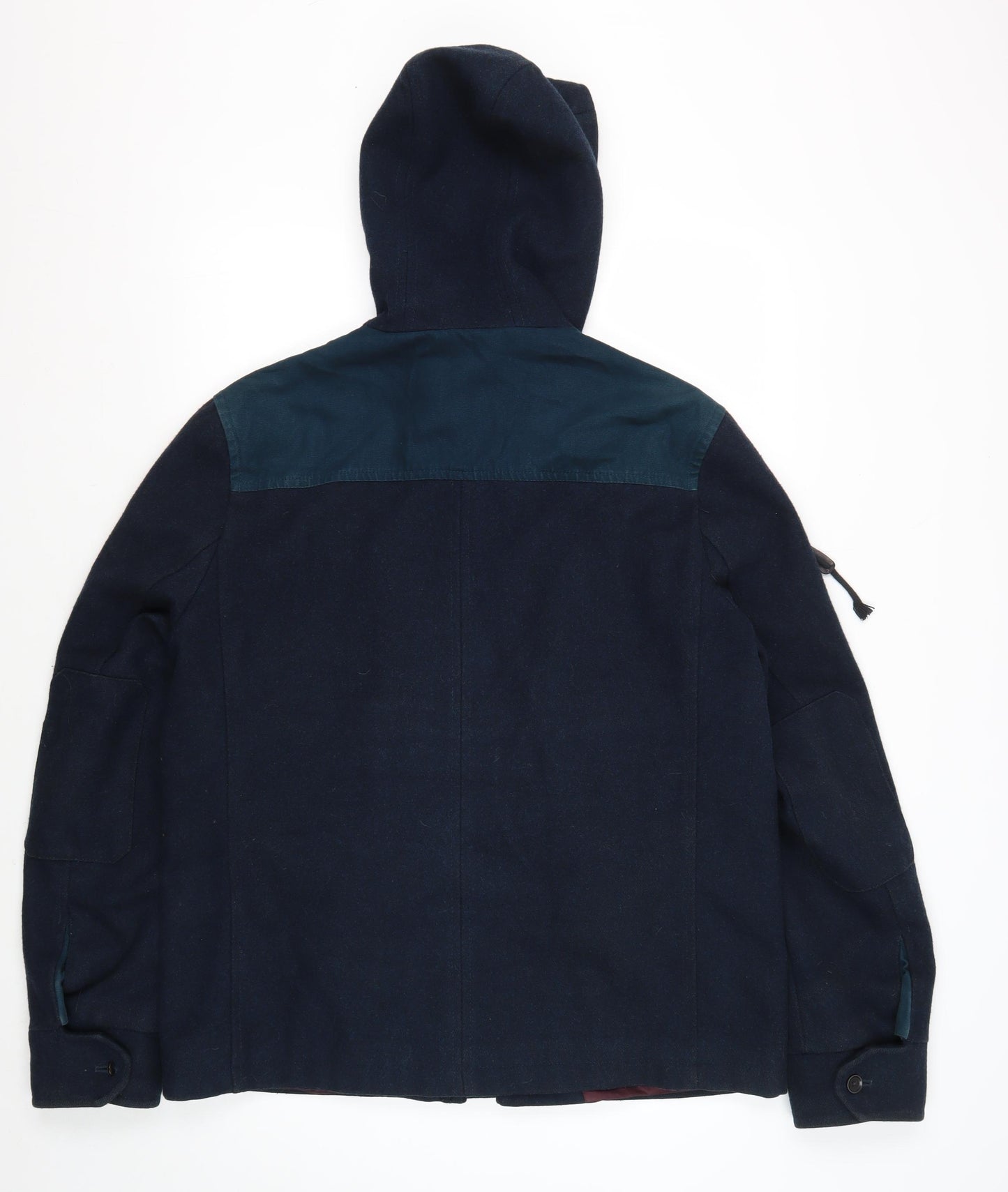 Burton Menswear London Blue Hooded Parka Men's Jacket L