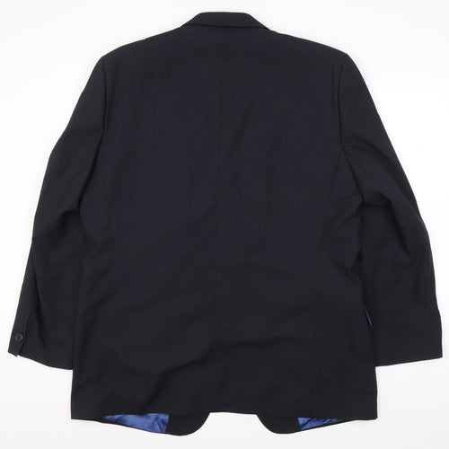 Daniel Hechter Men's Blue Blazer, 44R Chest, Wool Blend