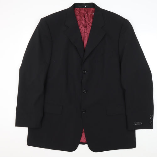 Daniel Grahame Men's Black Blazer, Size 46R, Classic Style