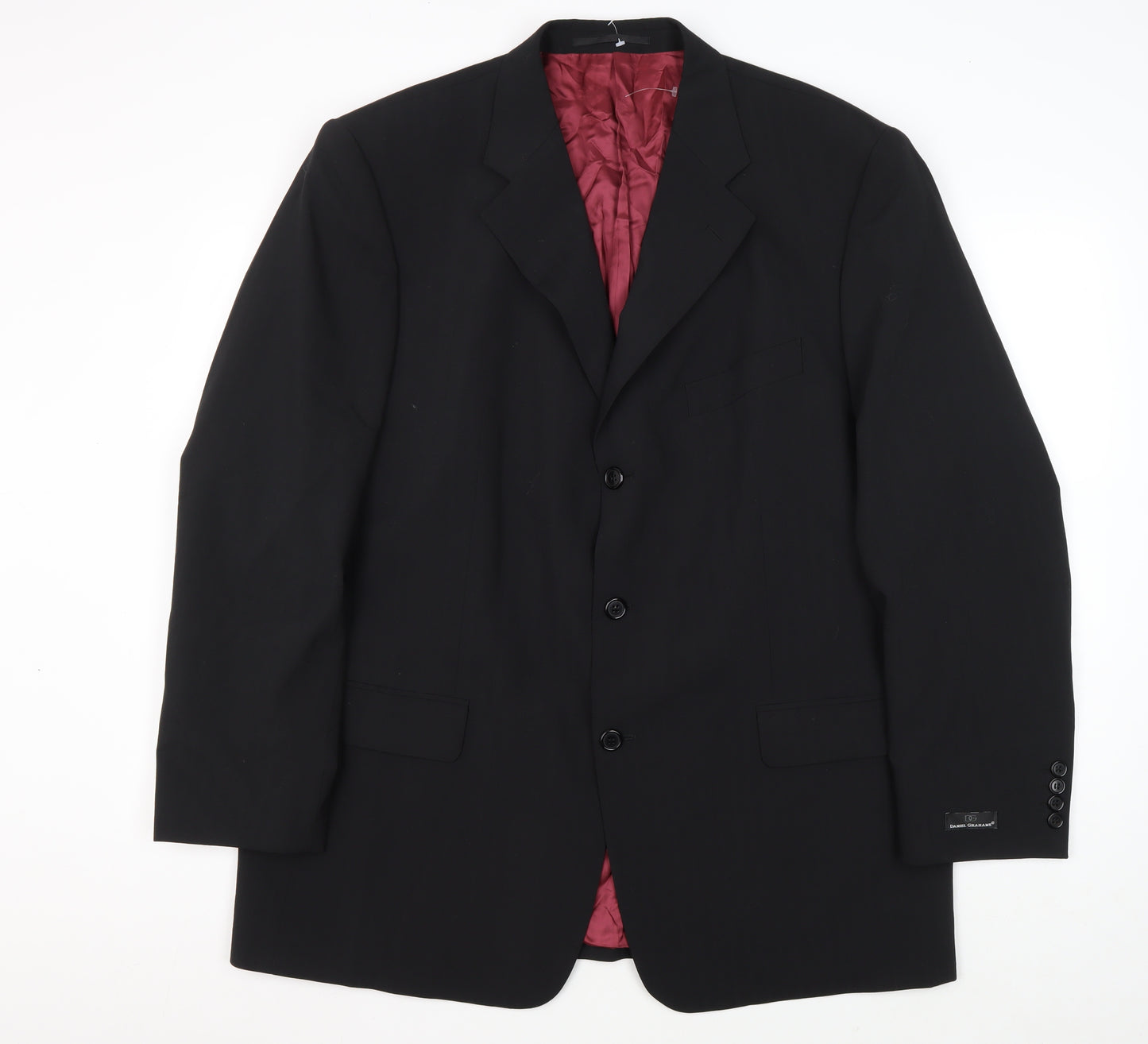 Daniel Grahame Men's Black Blazer, Size 46R, Classic Style