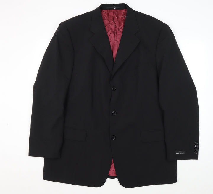 Daniel Grahame Men's Black Blazer, Size 46R, Classic Style