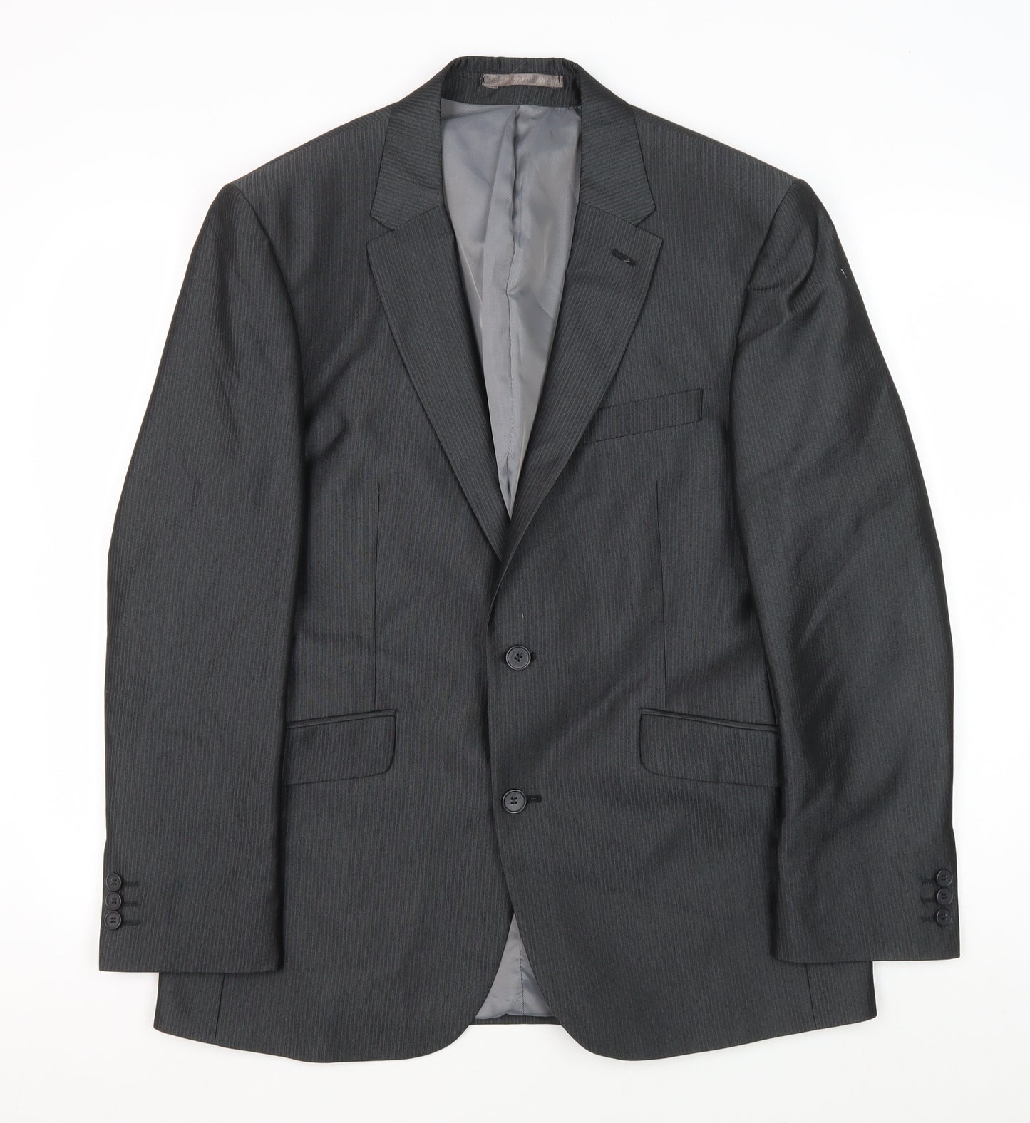 Karl Jackson Men's Grey Blazer, 40R Chest, Regular Fit