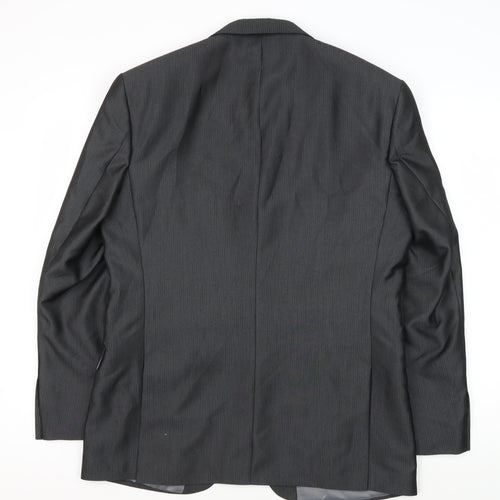 Karl Jackson Men's Grey Blazer, 40R Chest, Regular Fit