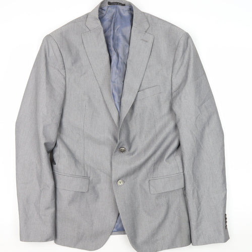 Zara Man Men's Grey Blazer 40 M Regular Fit Jacket