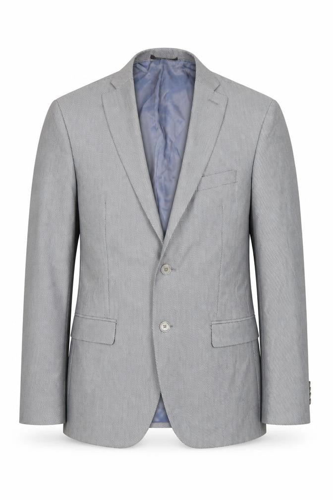 Front view of Zara Man Men's Grey Blazer 40 M Regular Fit Jacket