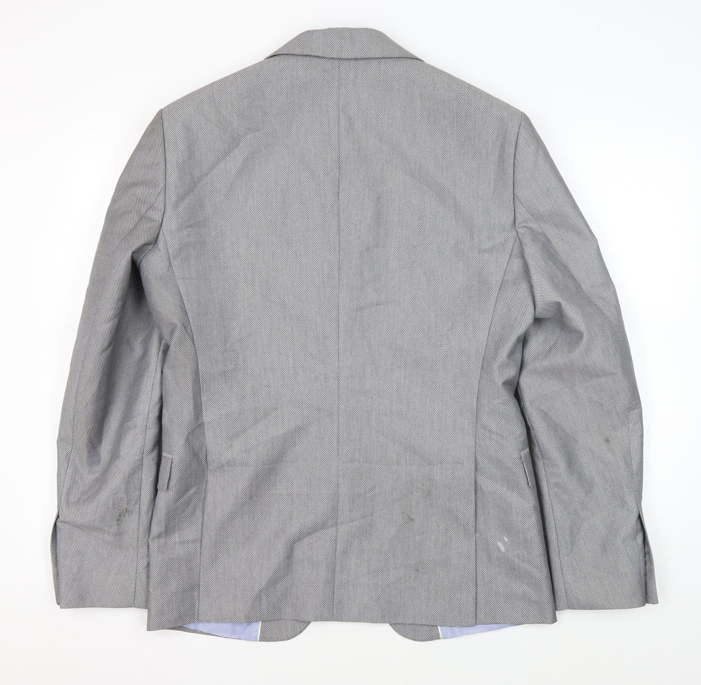 Zara Man Men's Grey Blazer 40 M Regular Fit Jacket