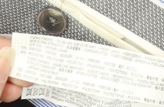 Zara Man Men's Grey Blazer 40 M Regular Fit Jacket