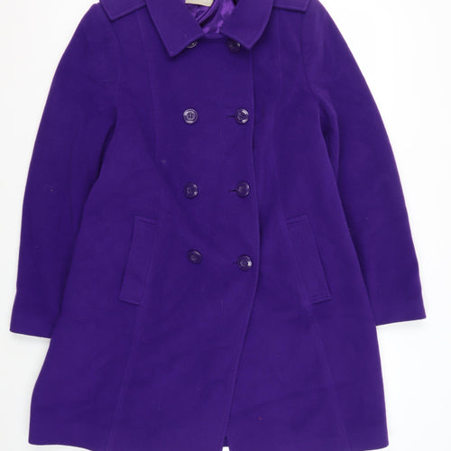Planet Women's Purple Coat Size 14 Pea Coat