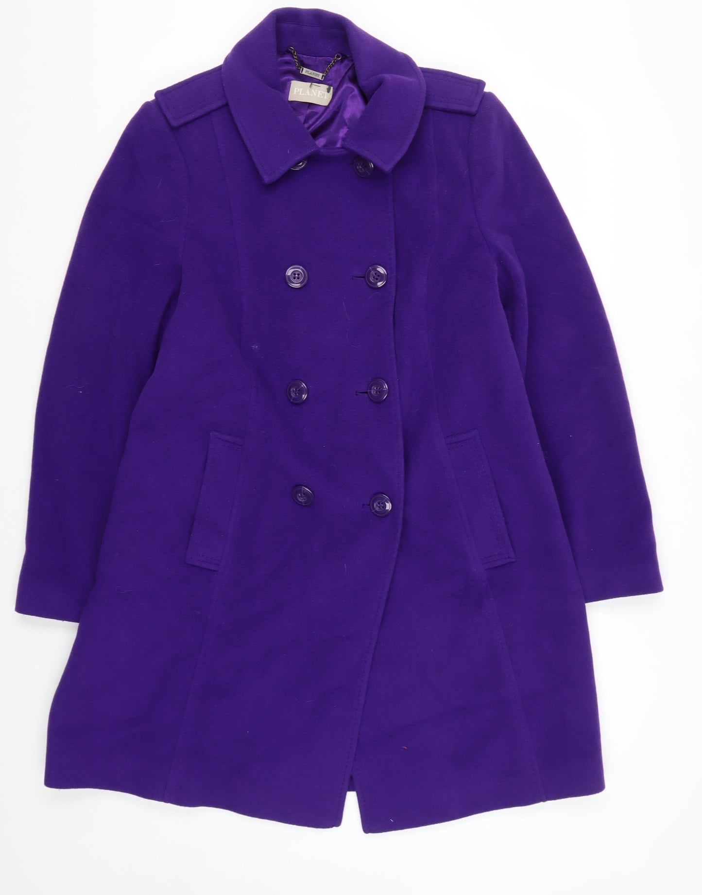 Planet Women's Purple Coat Size 14 Pea Coat