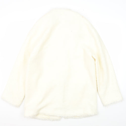Mango Ivory Women's Mid-Length Coat Size 8