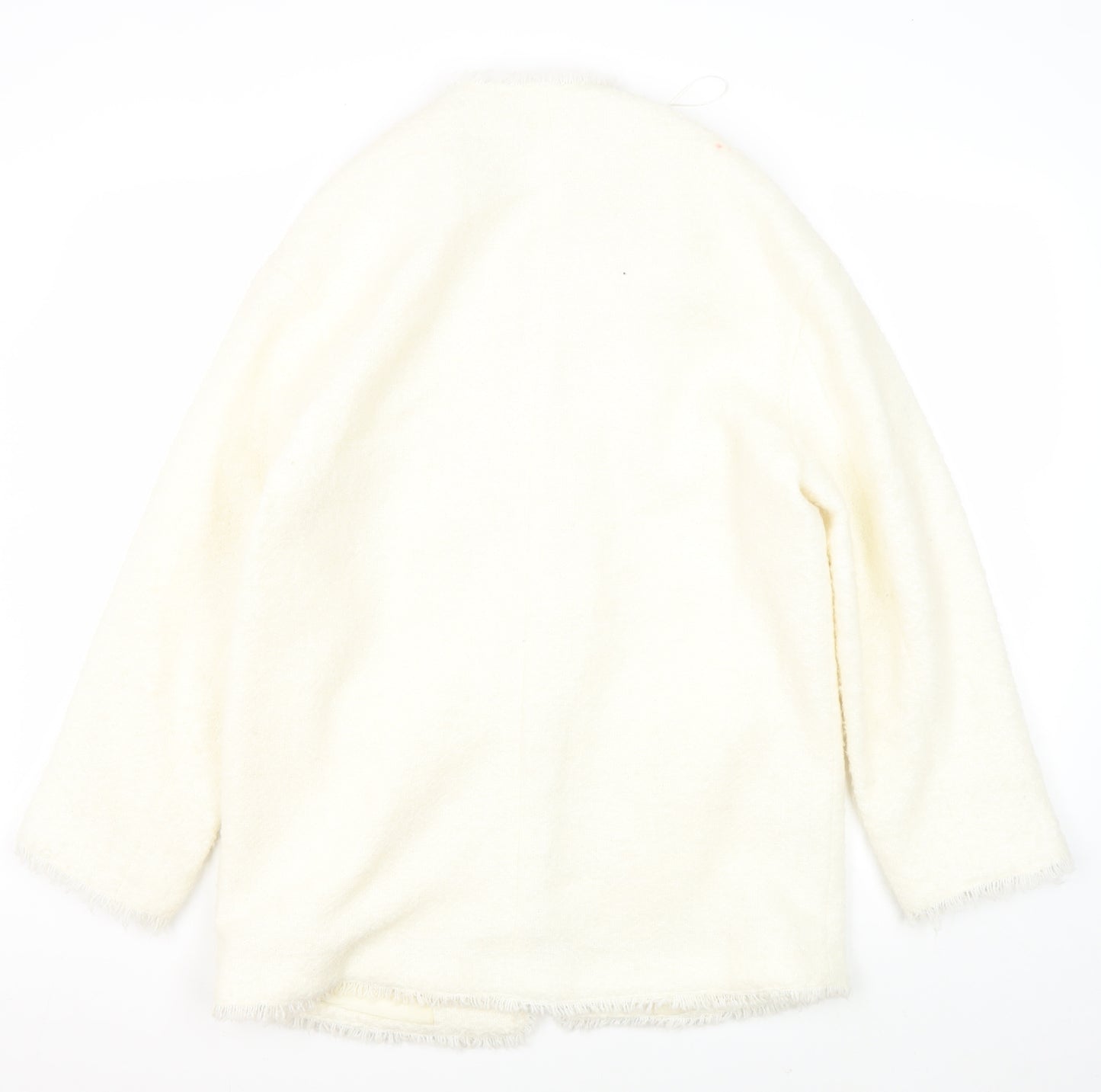 Mango Ivory Women's Mid-Length Coat Size 8