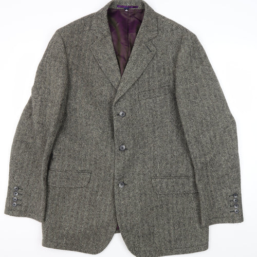 Boden Men's Grey Tweed Blazer, 38, Classic Autumn Style