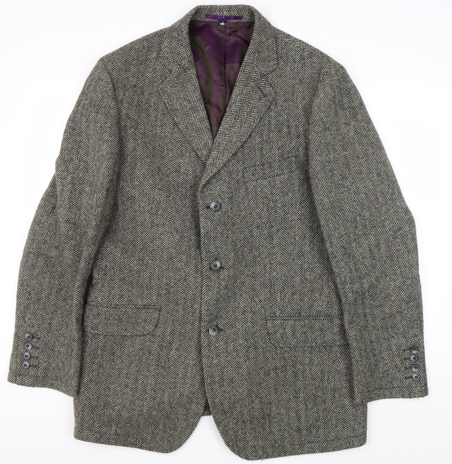Boden Men's Grey Tweed Blazer, 38, Classic Autumn Style