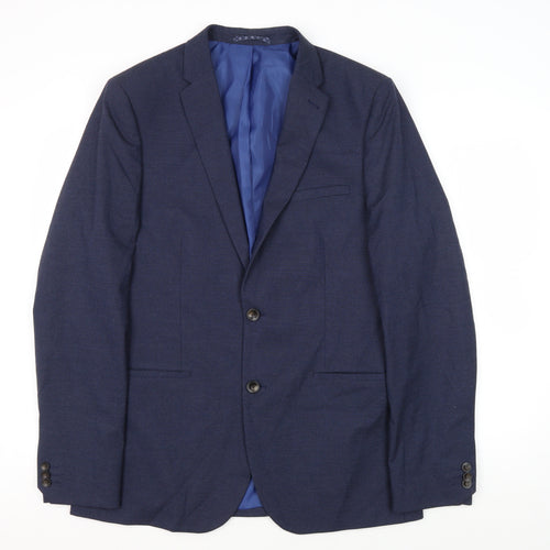 Marks and Spencer Men's Blue Regular Fit Blazer 40L