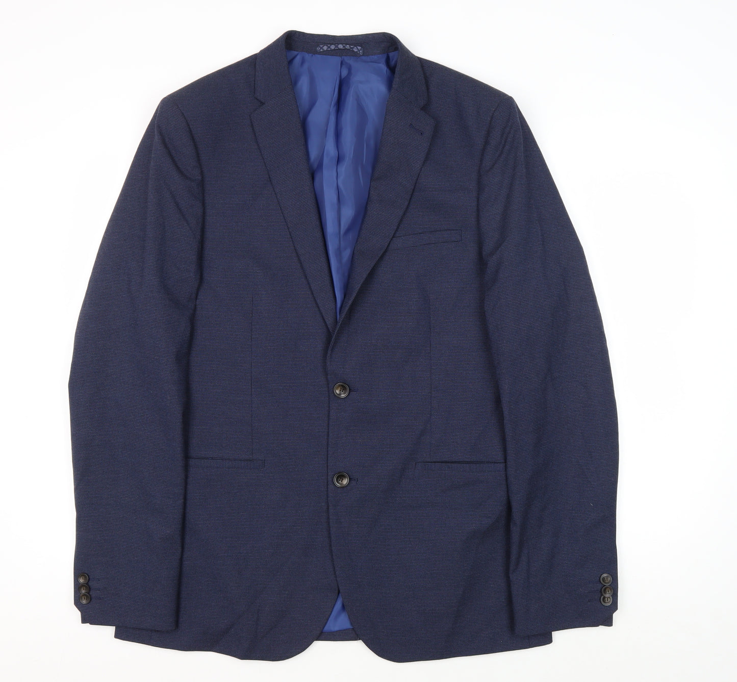 Marks and Spencer Men's Blue Regular Fit Blazer 40L