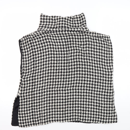 The Masai Clothing Co Women's Black Houndstooth Vest L