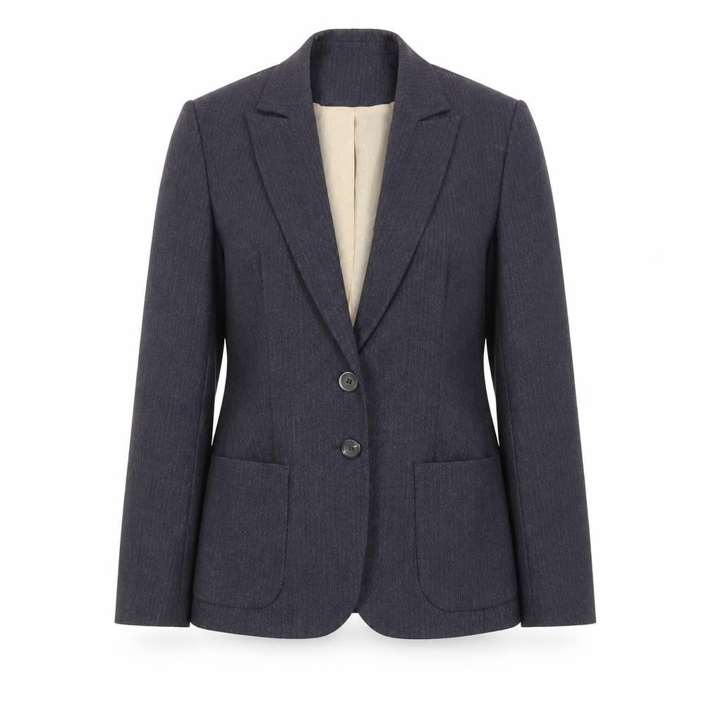 Front view of Next Women's Blue Blazer Jacket, size 14, Regular