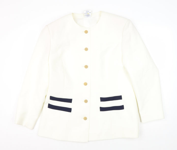 Eastex Women's Ivory Suit Jacket Size 16