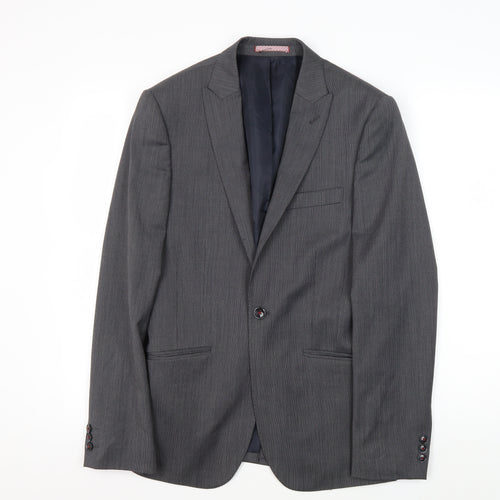 Marks and Spencer Men's Grey Slim Suit Jacket 36R