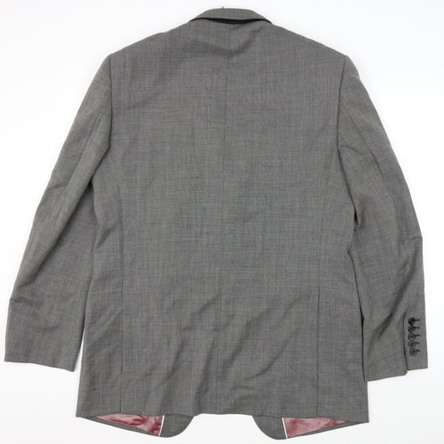 Marks and Spencer Men's Grey Wool Blazer, Size 42L