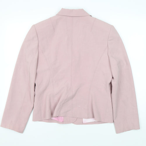 Marks and Spencer Women's Pink Blazer Size 16