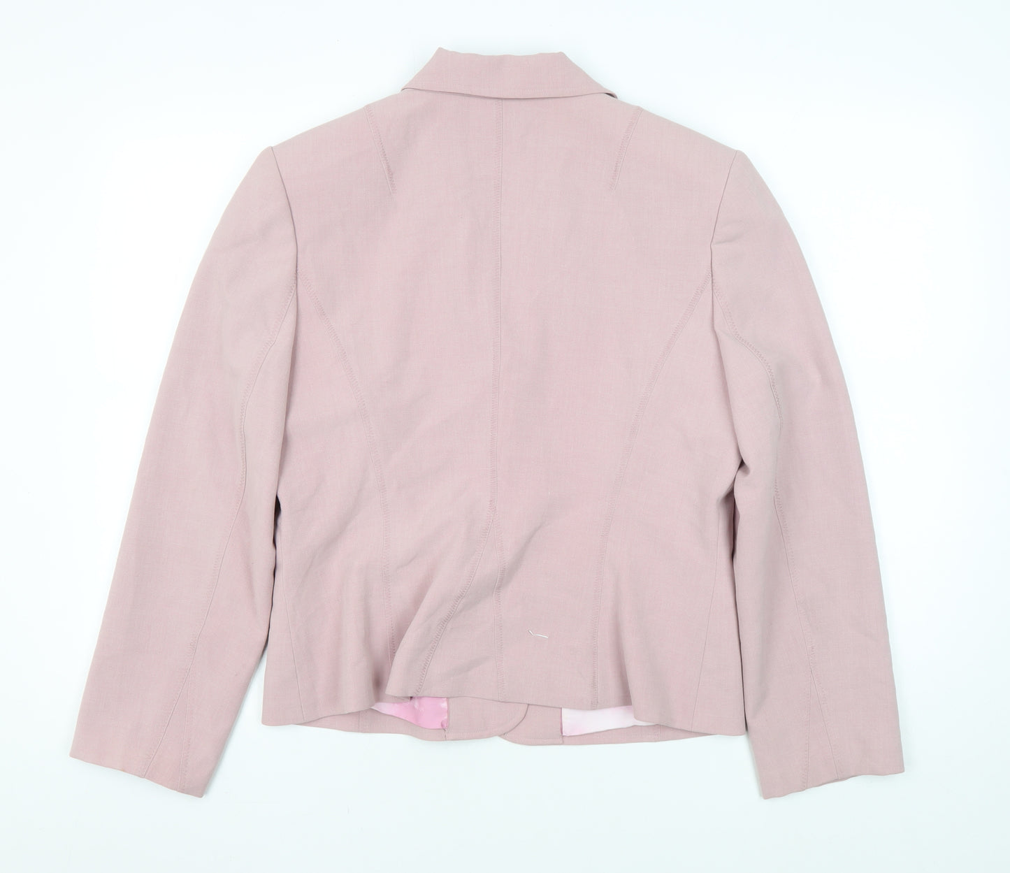 Marks and Spencer Women's Pink Blazer Size 16