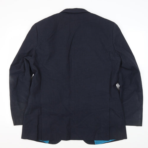 Greenwoods Men's Blue Blazer - Regular Fit, Size 42R