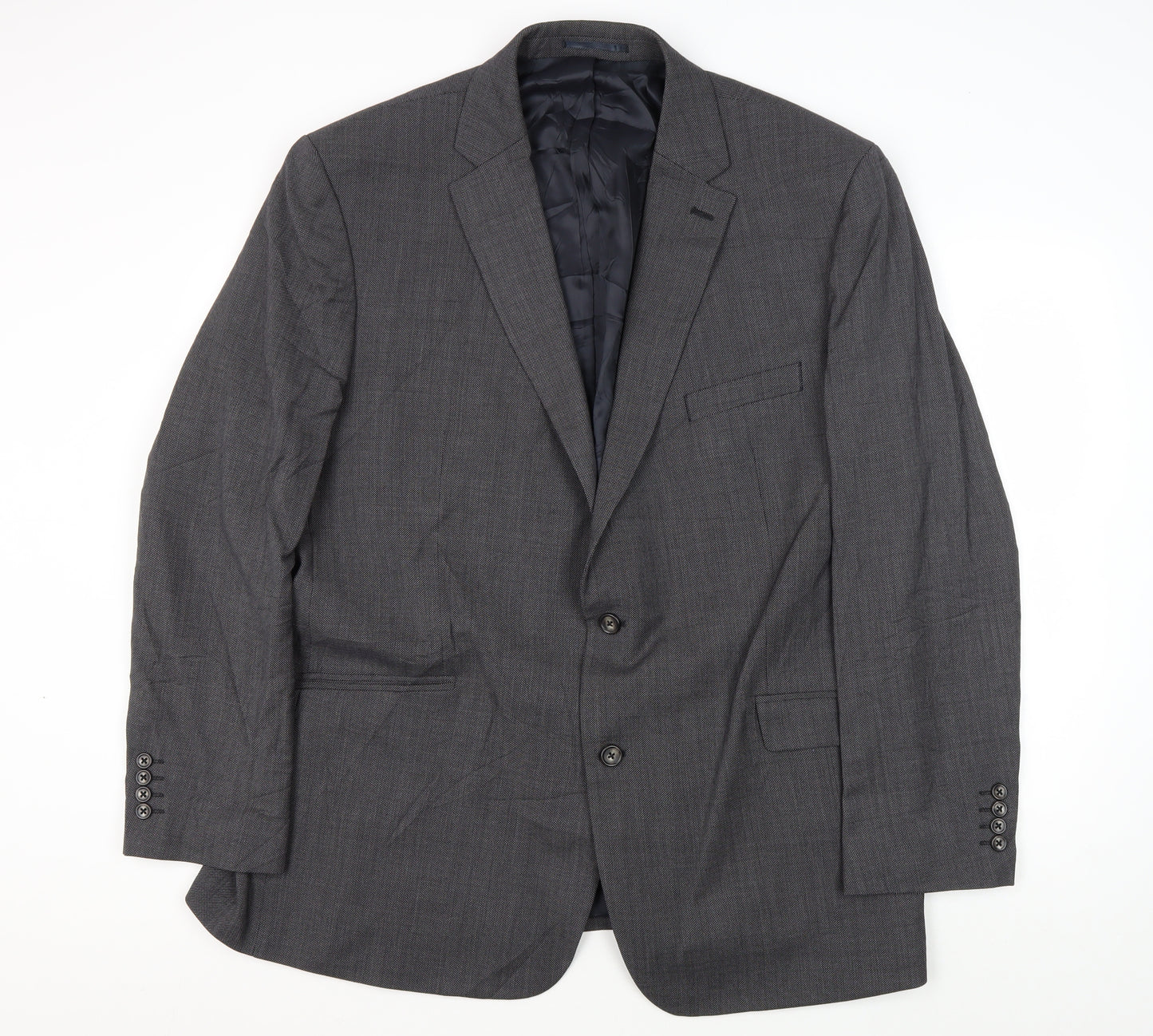 Brook Taverner Grey Wool Men's Blazer 50 Regular
