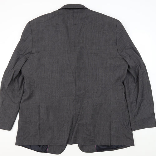 Brook Taverner Grey Wool Men's Blazer 50 Regular