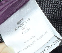 Brook Taverner Grey Wool Men's Blazer 50 Regular