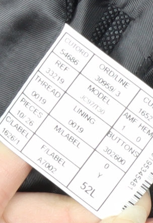 Vitale Barberis Men's Grey Wool Blazer Size 52L