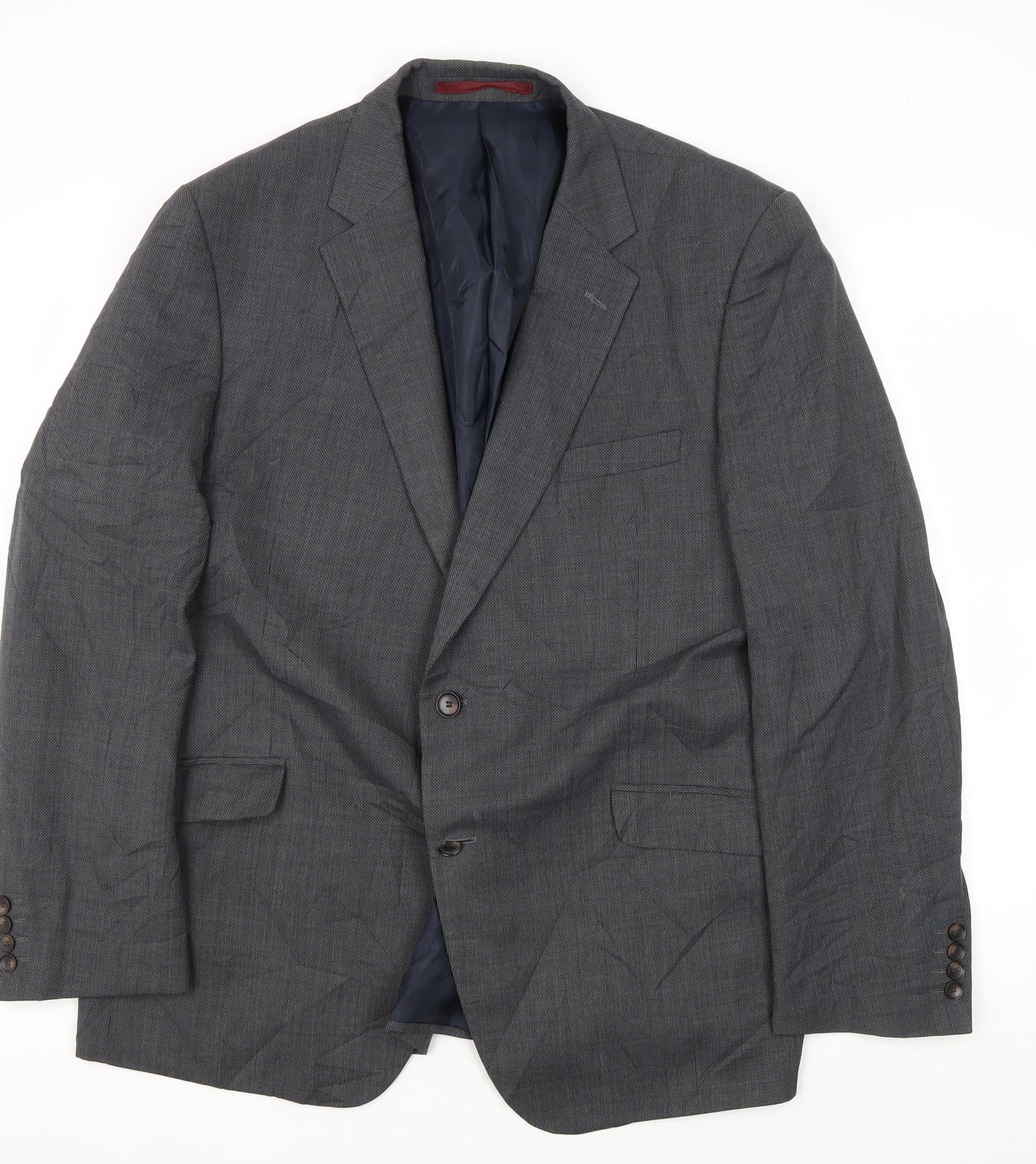 Marks & Spencer Men's Grey Suit Jacket, 46R, Formal