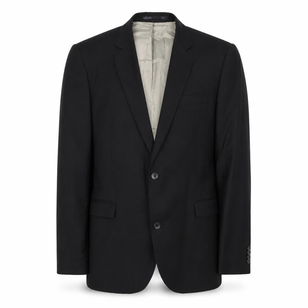 Front view of Topman Men's Black Slim Fit Blazer, UK 42