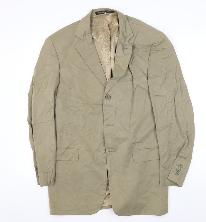 Marks & Spencer Men's Beige Regular Blazer 40R