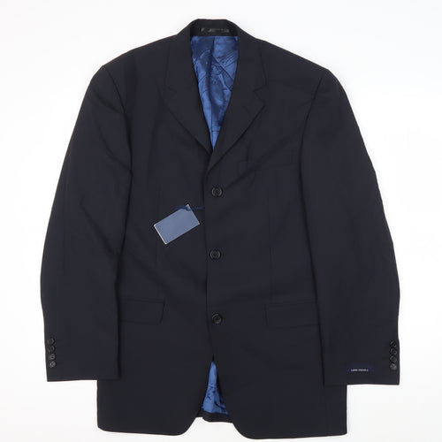 Lino Vierra Men's Blue Suit Jacket, Size 36R, Formal