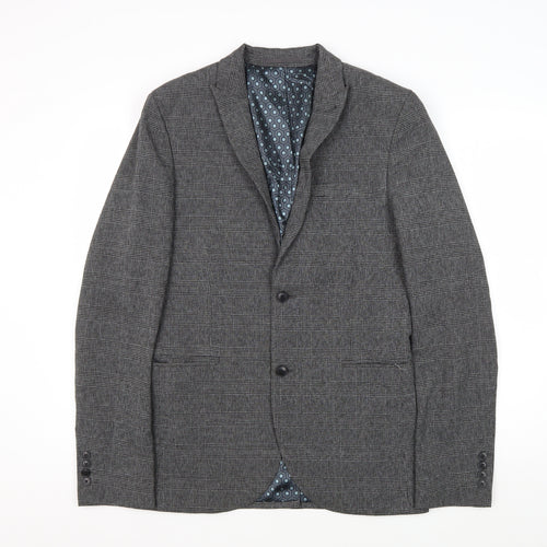 Next Men's Grey Check Blazer Size 38L