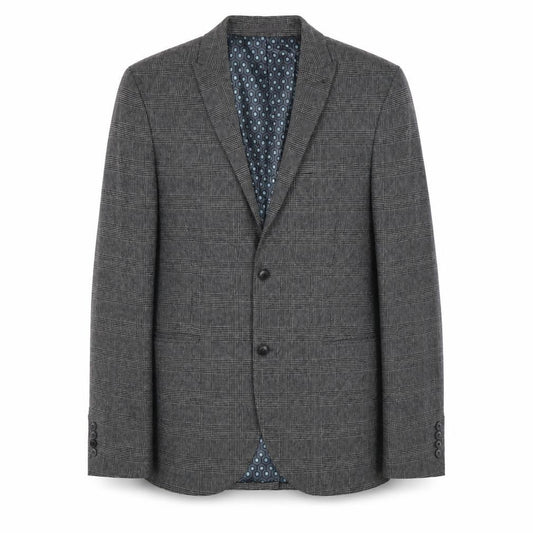 Front view of Next Men's Grey Check Blazer, size 38L