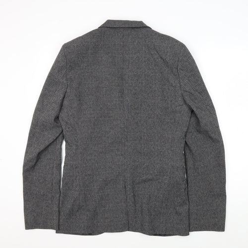 Next Men's Grey Check Blazer Size 38L