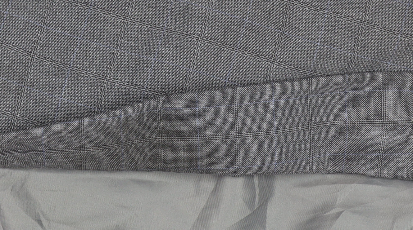 Burton Men's Grey Slim Fit Suit Jacket 36S