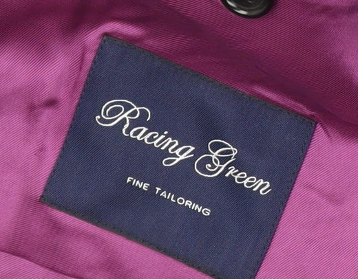 Racing Green Men's Grey Wool Blazer - Size 40R