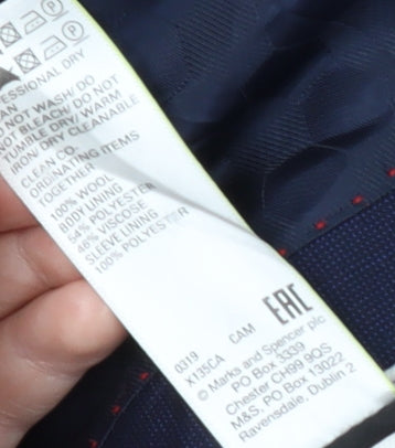 Marks and Spencer Men's Blue Blazer 46L