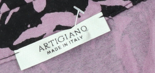 Artigiano Women's Purple Floral Dress Size 14